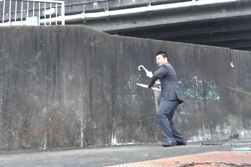 New weapon for Japanese martial arts, the umbrellas