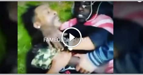 Comedian gets handled and choked after throwing sucker punch