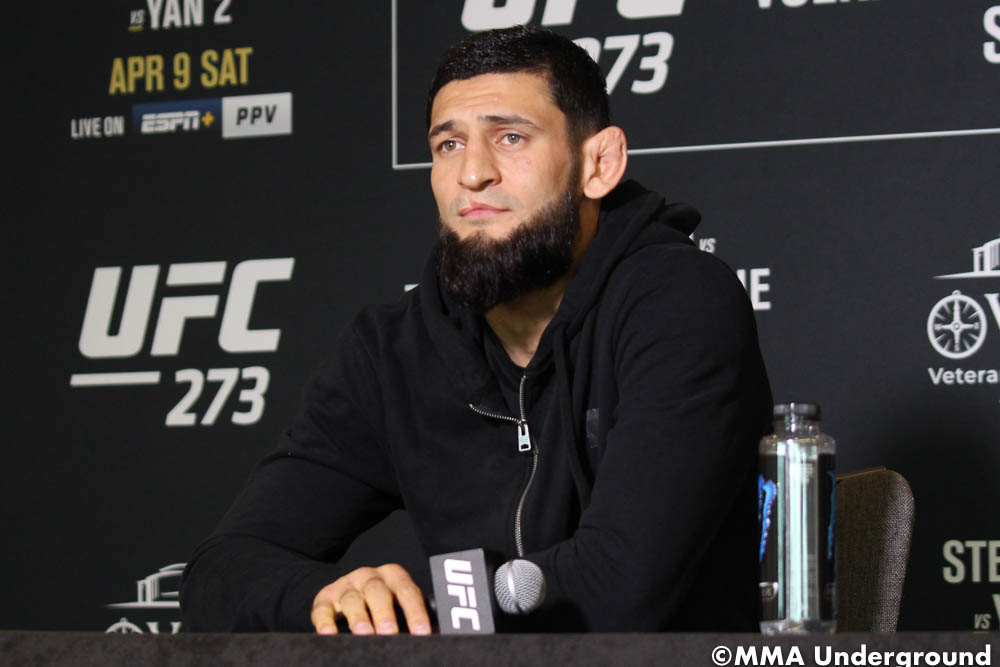 Khamzat Chimaev looking for immediate title shot with UFC 273 win over Gilbert Burns