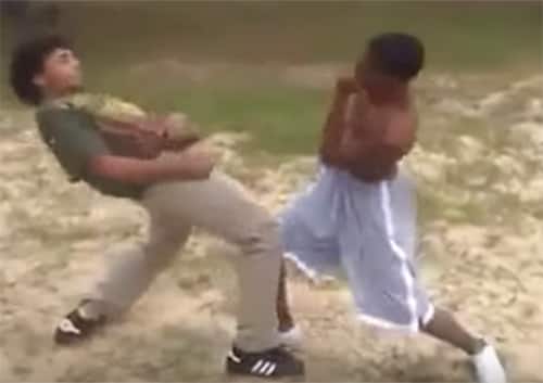 Kid goes suplex crazy on opponent