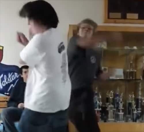 Kid stands up for himself against school bully