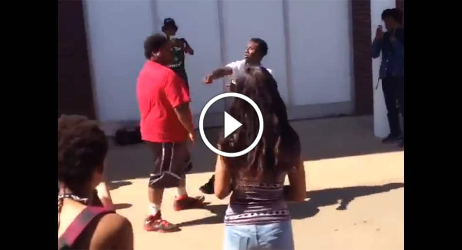 Kid takes bully’s best shots, then flips the switch