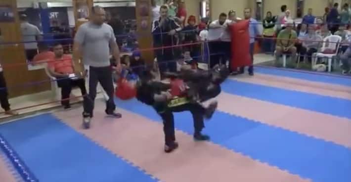 Kids Kickboxing match