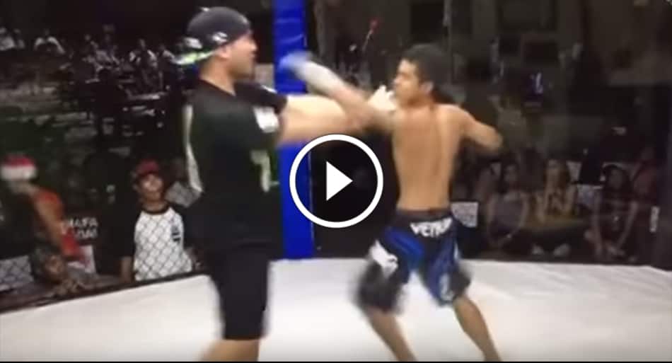 KO’d MMA fighter fights referee