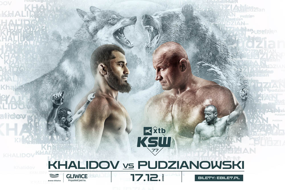 Mamed Khalidov vs. Mariusz Pudzianowski official for XTB KSW 77 on December 17