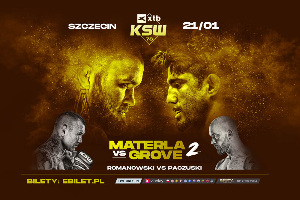 XTB KSW 78 fight card complete for Saturday, with Michal Materla vs. Kendall Grove headliner