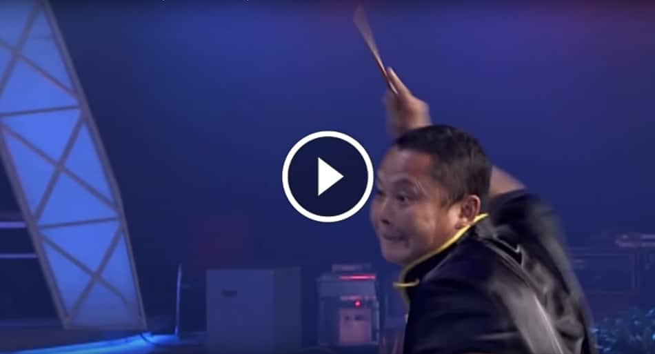 Kung Fu master turns chopsticks into bullets for world record attempt