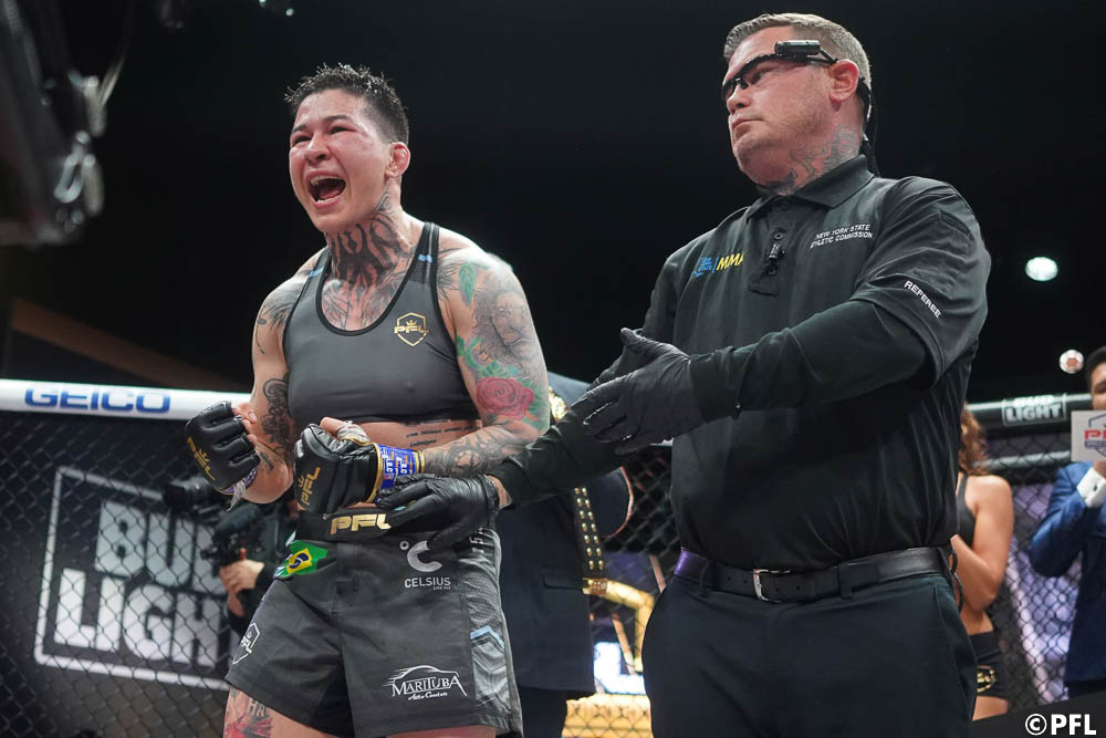 Larissa Pacheco undaunted ahead of trilogy fight with Kayla Harrison at 2022 PFL World Championship