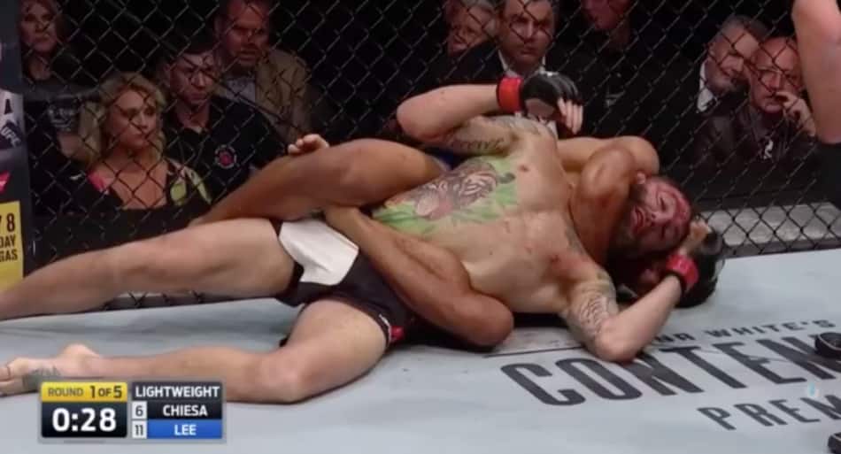 Lee submits Chiesa in first round of UFN 112 main event
