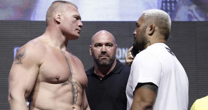 Lesnar’s return triumphant, wins decision over Hunt