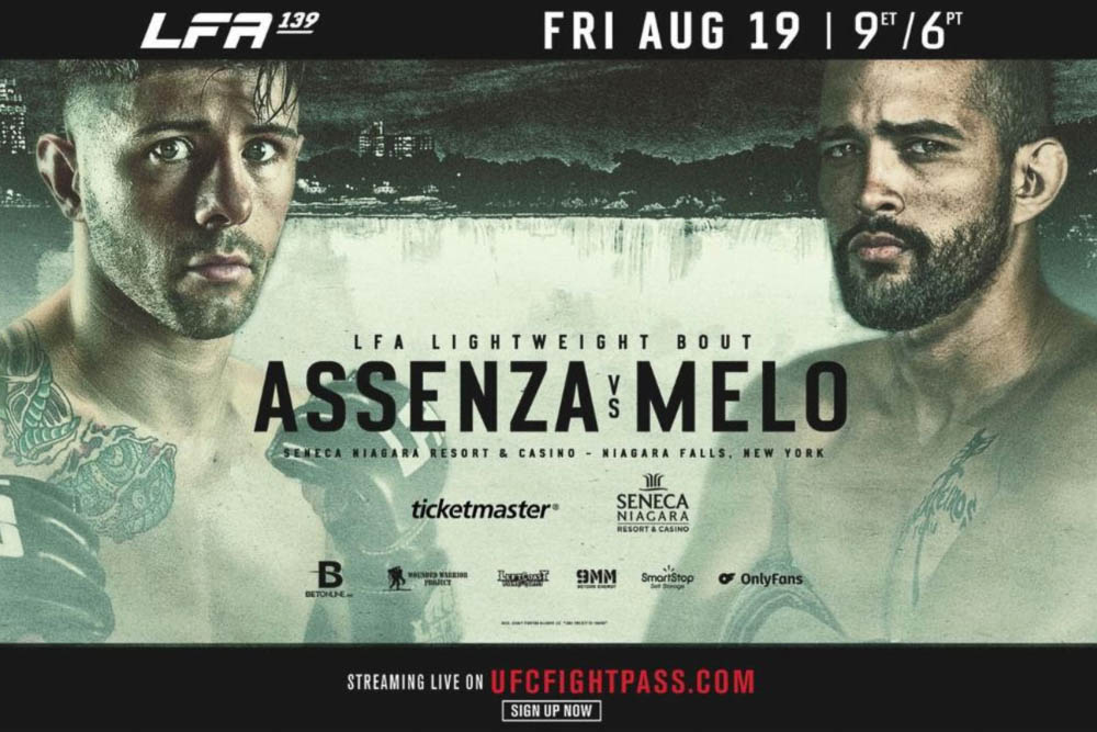 Canadian kingpin Adam Assenza vs. Brazilian jiu-jitsu black belt Junior Melo headlines LFA 139