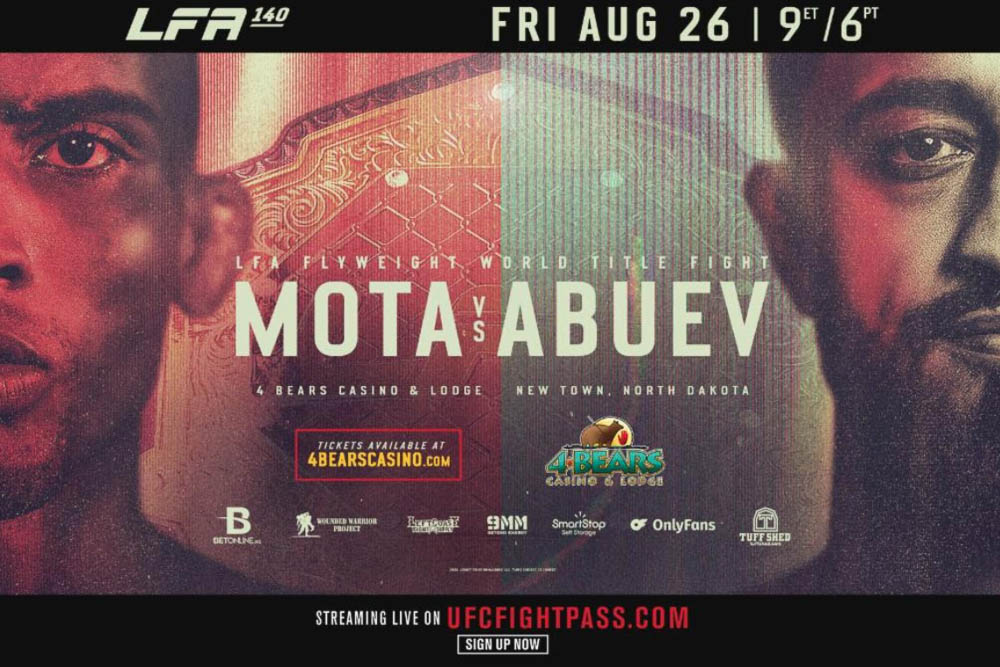 LFA 140 brings flyweight championship to North Dakota with Carlos Mota vs. Rizvan Abuev