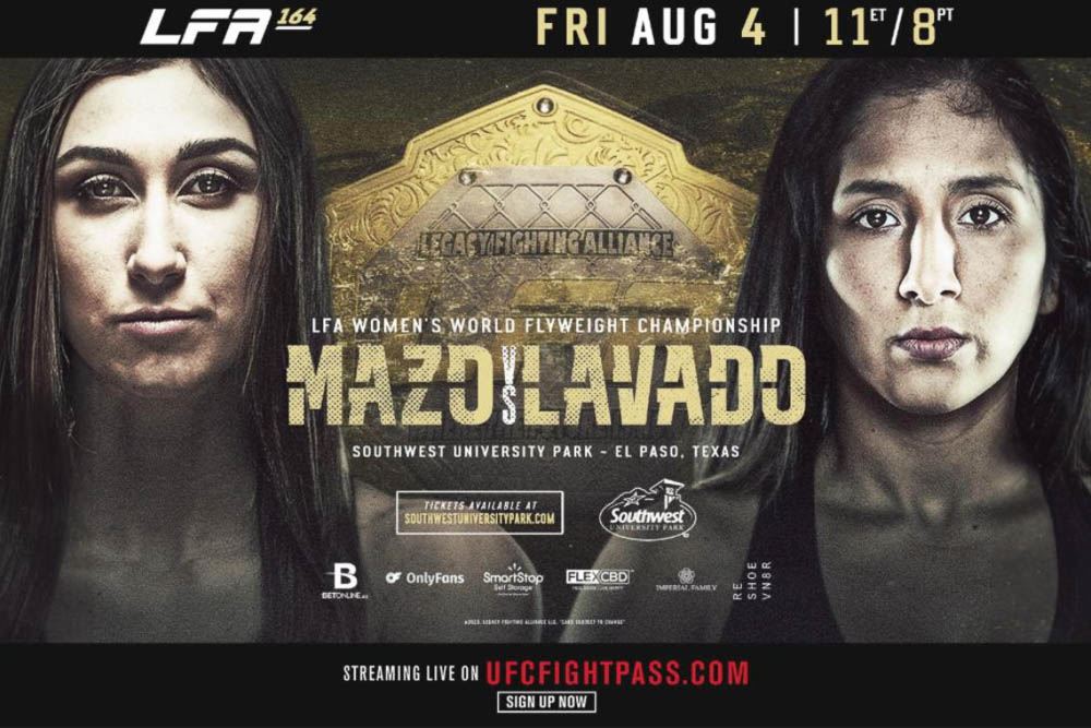 LFA continues its Texas tour by bringing  women’s flyweight championship to Borderplex at LFA 164