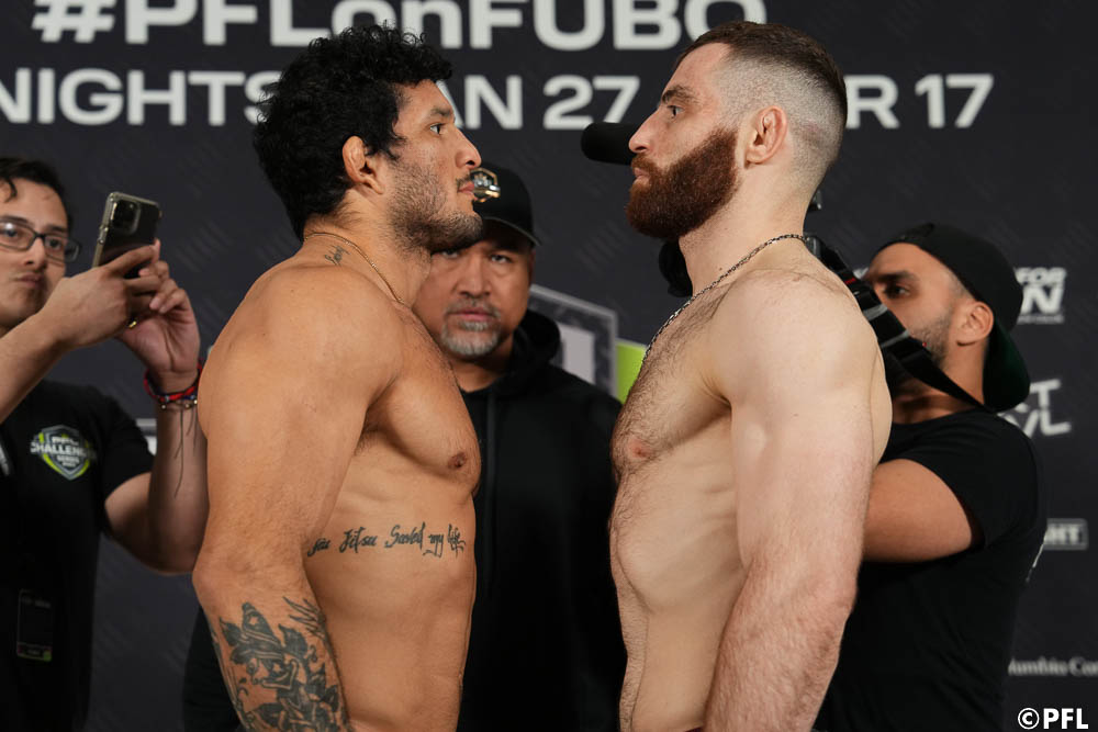 Photos: 2023 PFL Challenger Series 1 official weigh-ins, faceoffs