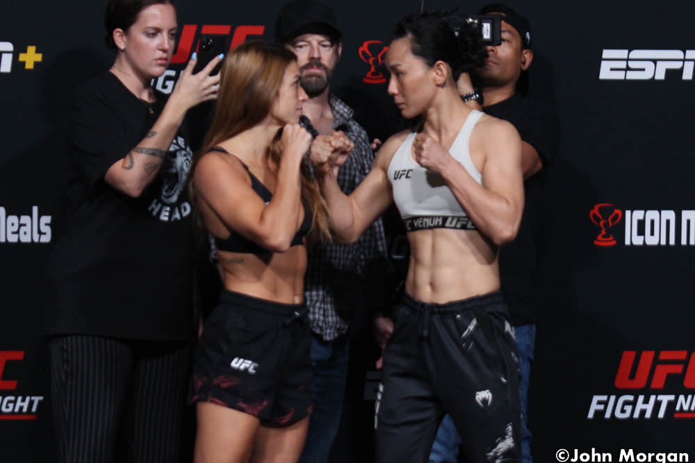 Photos: UFC Fight Night 211 official weigh-ins, faceoffs