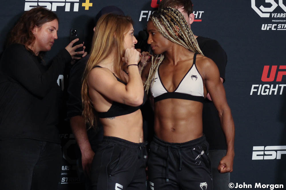 Photos: UFC Fight Night 224 official weigh-ins, faceoffs