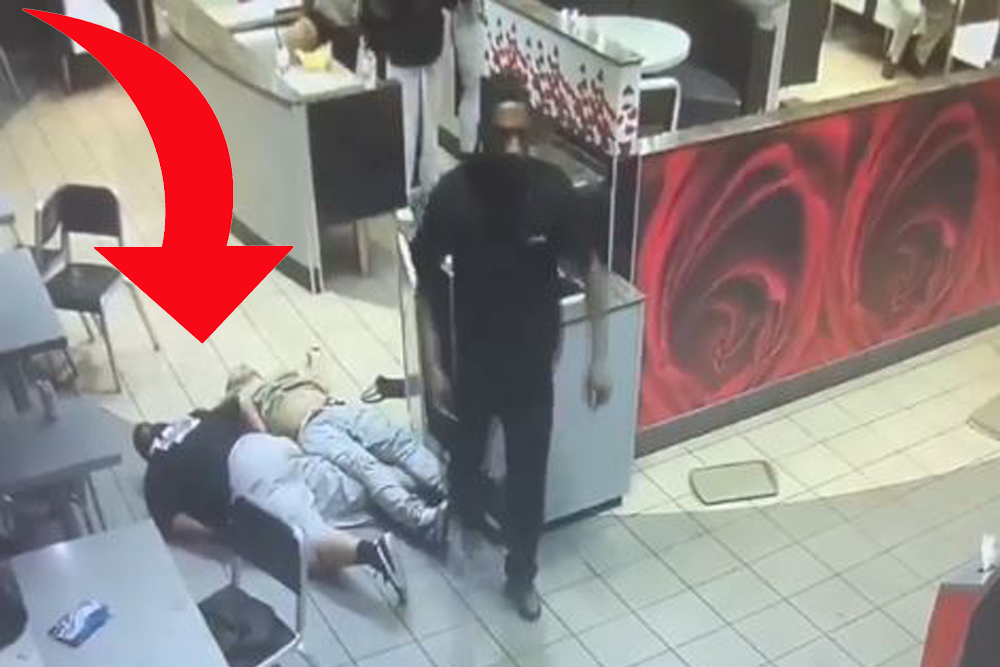 Security guard goes 3-0 at McDonalds