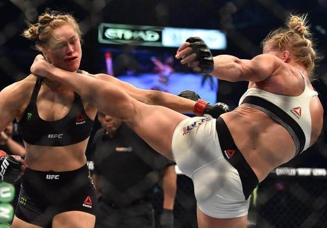 Holm KOs Rousey in second round