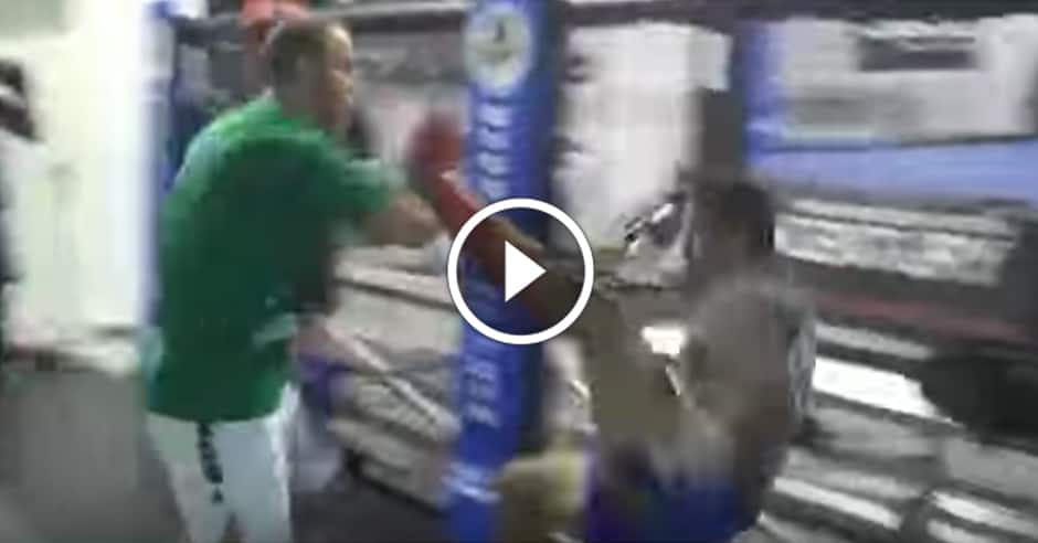 Wand beats down sparring partner after over aggression
