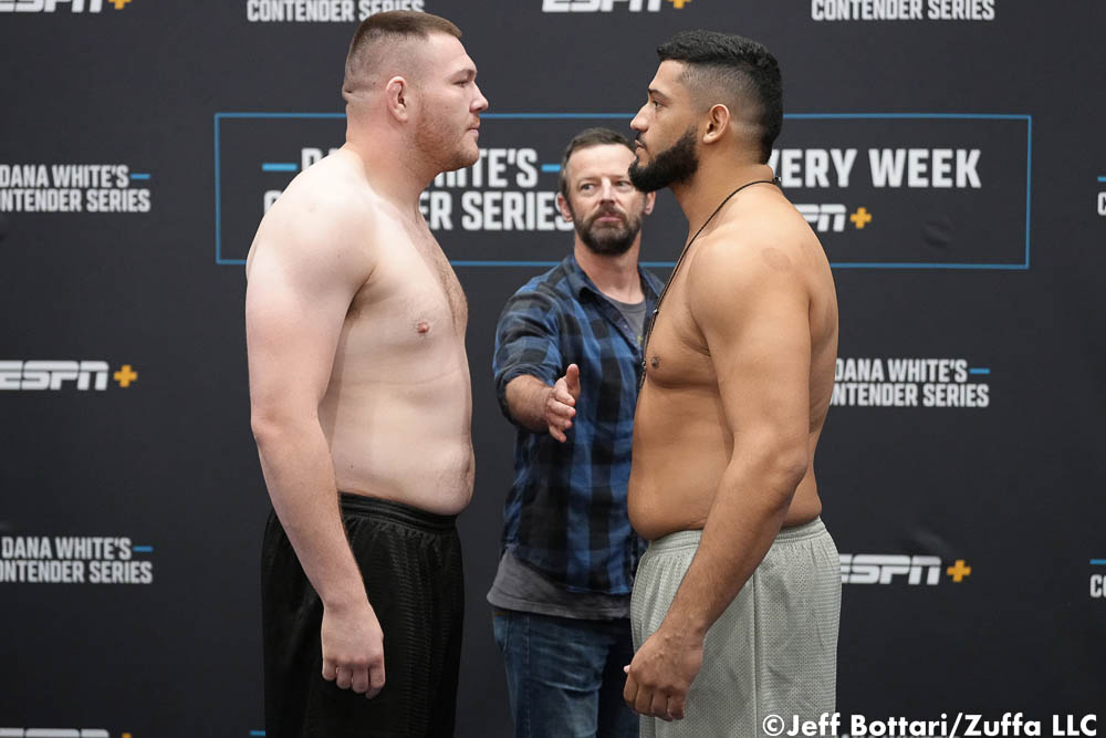 Photos: Dana White’s Contender Series 51 official weigh-ins, faceoffs