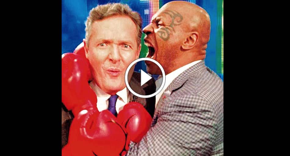Mike Tyson gives Piers Morgan a boxing lesson