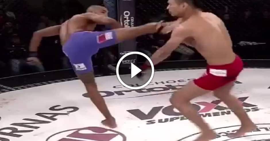Incredible turnaround during MMA fight