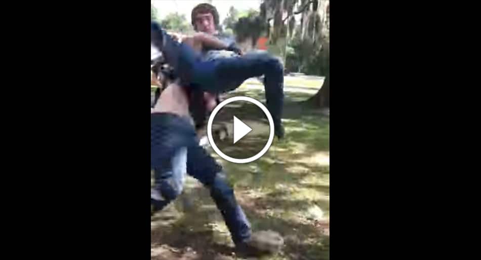 MMA fighter talks trash – gets pulled into crowd