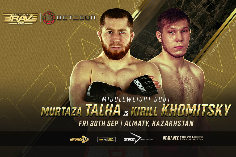 Murtaza Talha’s debut at middleweight leads latest set of bouts added to BRAVE CF 62