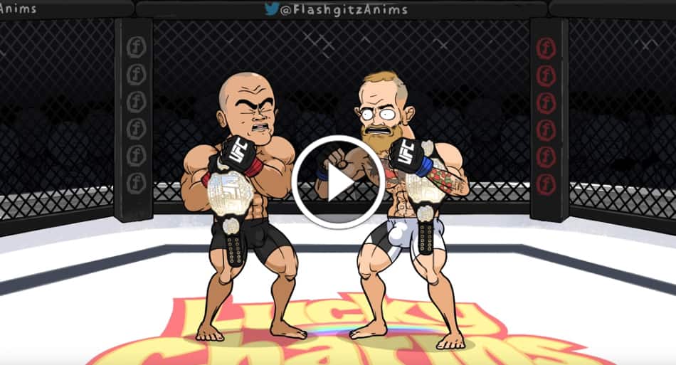 Crazy animation shows off Conor McGregor’s taste for belts
