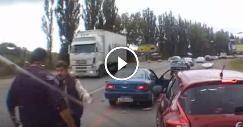 Road rager picks wrong guy to mess with