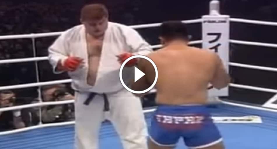 MMA fighter vs. MUCH larger Olympic Judo gold medalist