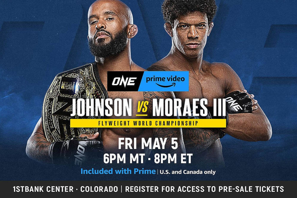 Demetrious Johnson vs. Adriano Moraes III to headline ONE Championship’s U.S. on-ground debut on May 5 in Colorado