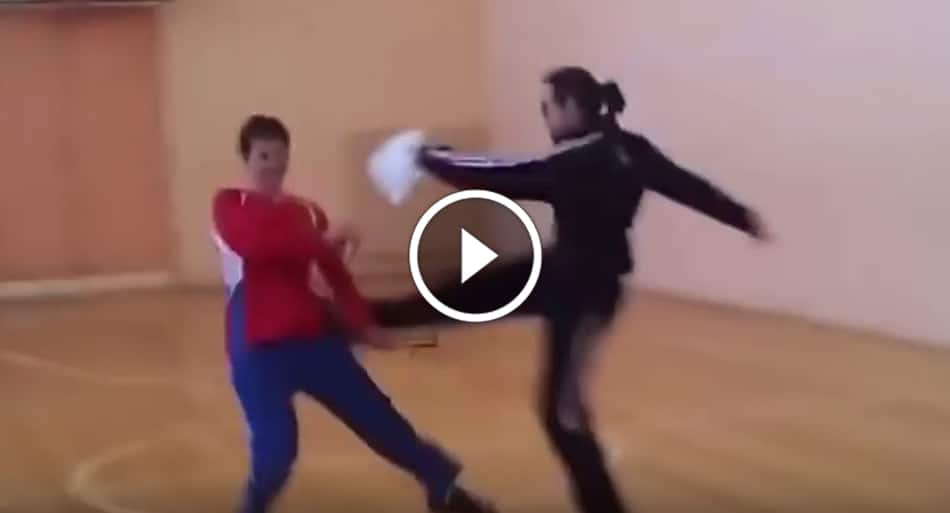 Physical Ed teacher assaults student then gets schooled