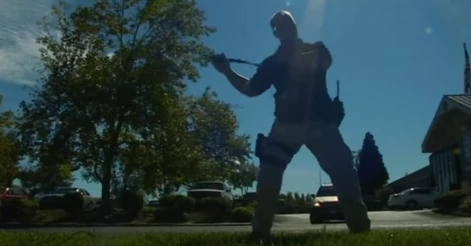 Police use martial arts weapon to subdue suspects