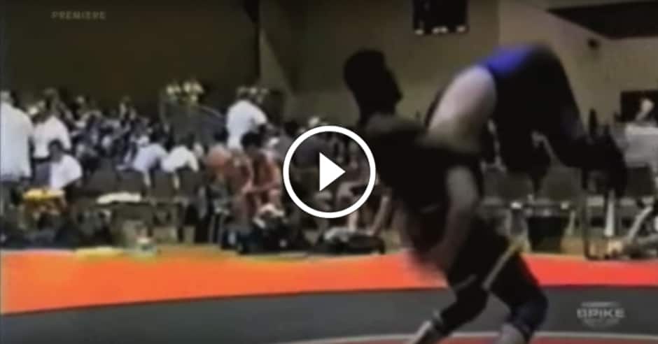 Rampage powerbombs opponent in HS wrestling match