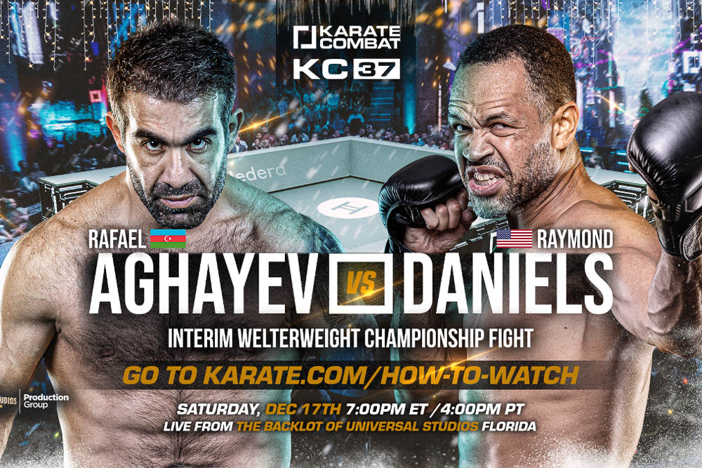 Raymond Daniels faces Rafael Aghayev in world title showdown at Karate Combat 37 on December 17