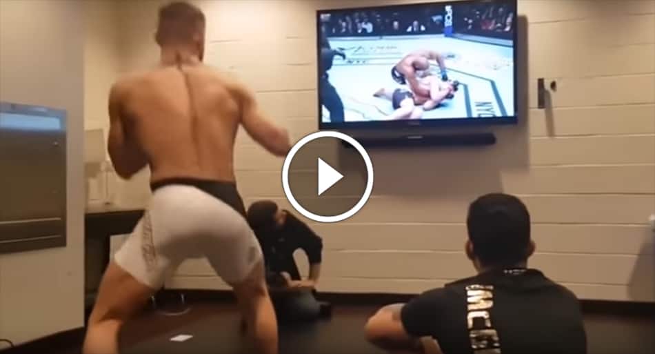 Rare footage: Conor McGregor backstage before UFC 205