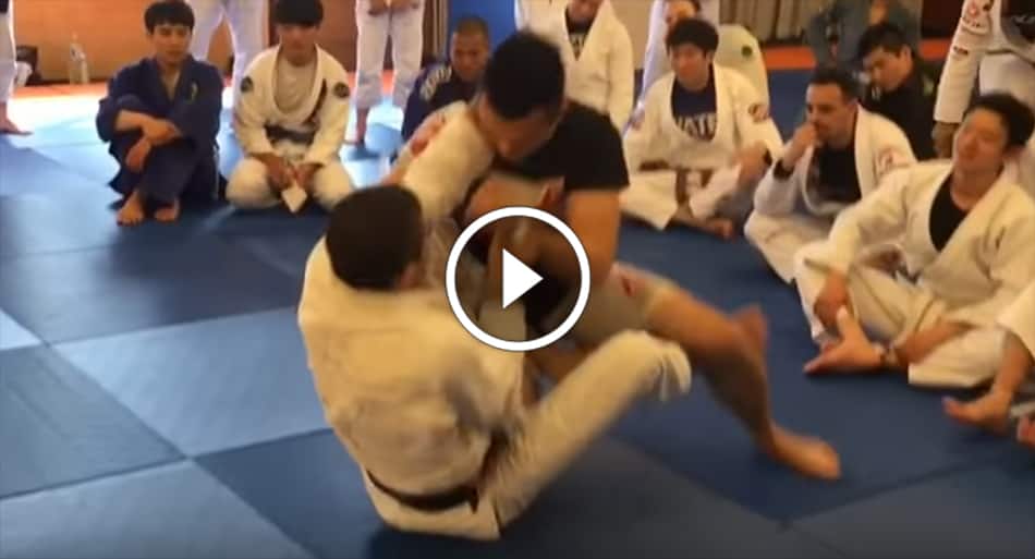 Rener Gracie vs Korean Zombie at Gracie seminar