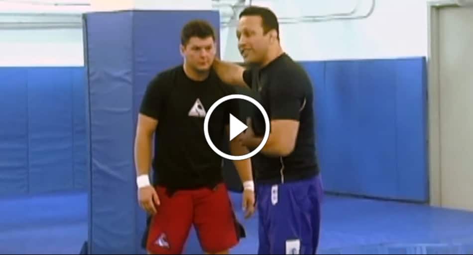 Renzo Gracie shows how to defeat the Thai clinch with Jiu-Jitsu