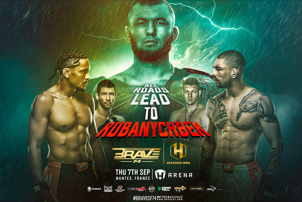 The future of the lightweight division is at stake, as champ Abdisalam Kubanychbek eyes winners of BRAVE CF 74