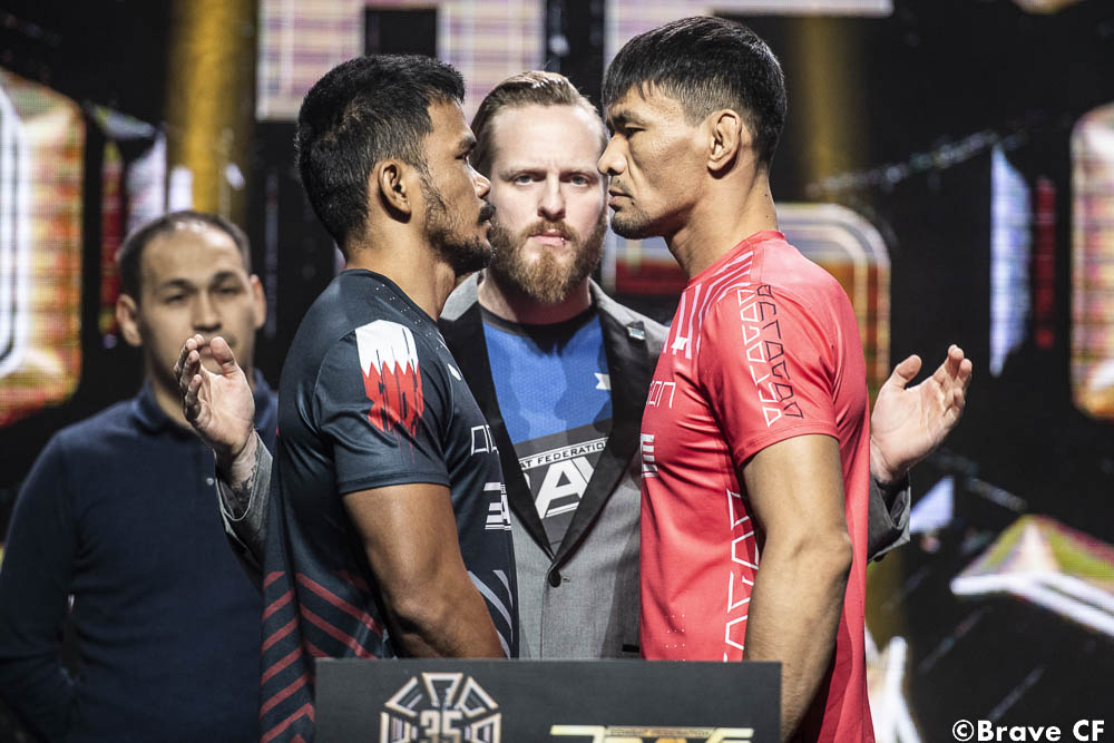 Tense staredowns highlight Friday’s exciting BRAVE CF 62 fight card