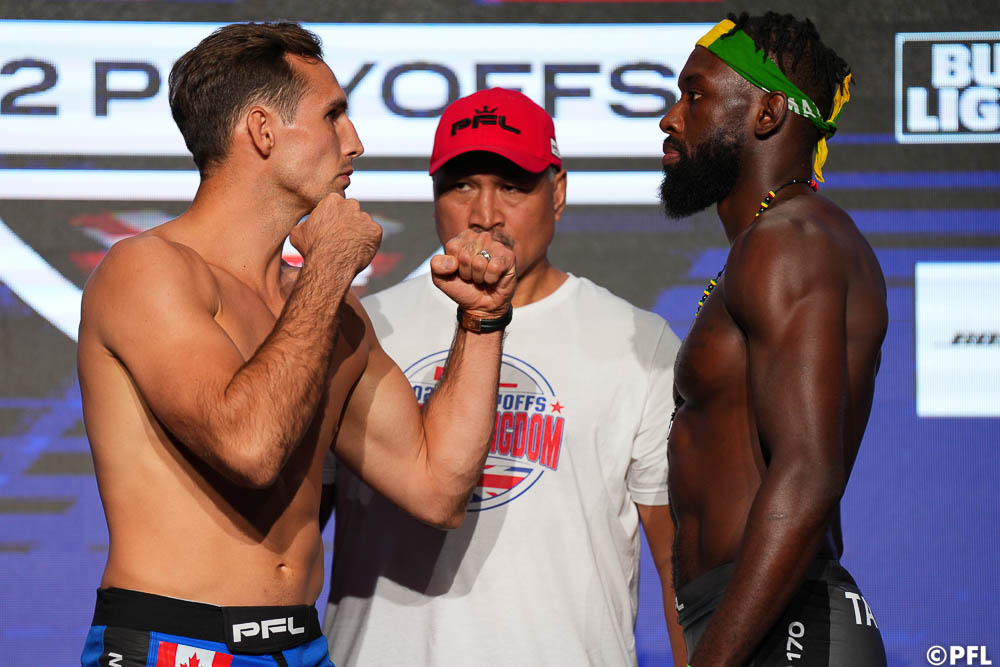 Photos: 2022 PFL Playoffs 2 ceremonial weigh-ins, faceoffs