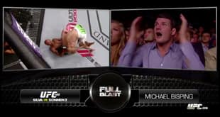 Rousey and Bisping go crazy watching Silva vs. Sonnen