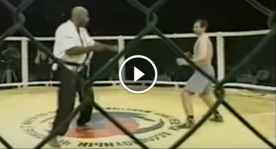 Russian fighter vs. massive American karate fighter – doesn’t last long