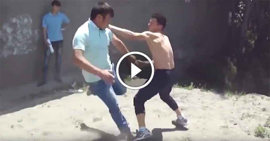 Skilled street fight goes down in the dirt