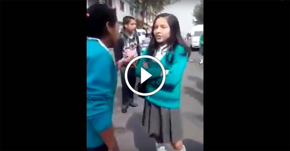 Schoolgirl tries to avoid fight – bully forces it
