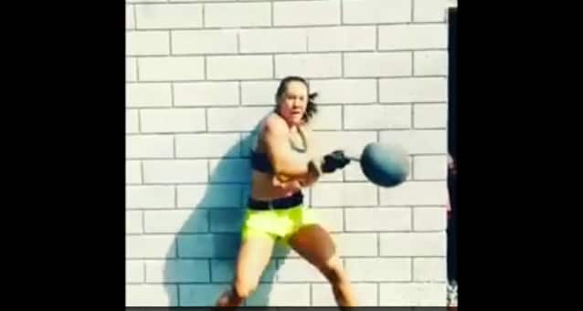 Cris Cyborg training highlight