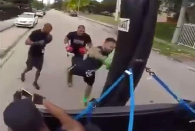 Roadwork + heavy bag = time saver!