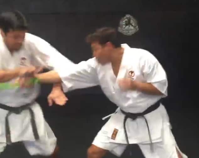 Lyoto Machida Karate knife defense