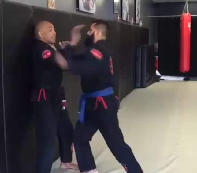 Self defense against a wall